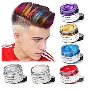 6 Pack Hair Wax Mud Temporary Hair Dye
